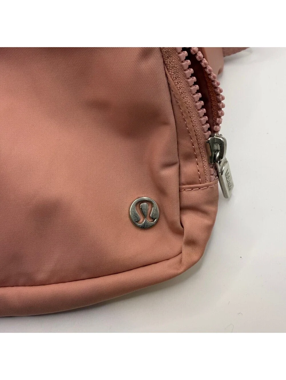 Lululemon Pink Waist Bag with Mesh Interior Pockets and Adjustable Strap